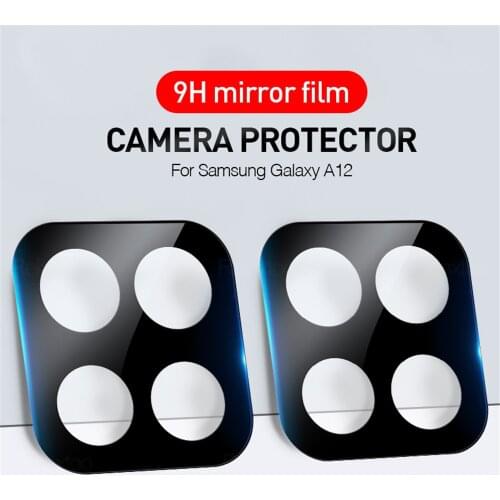3D Camera Tempered Glass Case For Samsung Galaxy A12 A 12 6.5" SM-A125F/DS Back Real Lens Ring Protector Shockproof Phone Cover