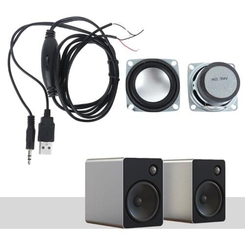Diy Audio Amplifier USB Power Amplifier Simple Speaker Kit Speaker Box 3W Mini Amplifier 3W Speaker Diy Speaker Box