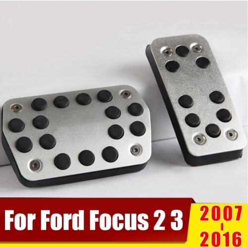 For Ford Focus 2 3 2007-2012 2013 2014 2015 2016 AT/MT Car Accelerator Pedal Brake Pedals Non Slip Cover Case Pads Accessories