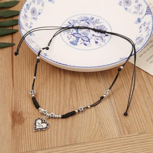 Europe the United States Sexy Original Design Jewelry with Retro Alloy Simple Necklaces Lucky Hand-Weaved for fashion female