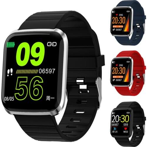 Fitness Traker Bluetooth Smart Watch for Men Full Touch Heart Rate Monitor Waterproof Blood Pressure Smartwatch for Andriod IOS