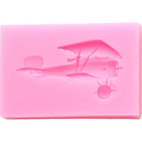 Airplane Shape Silicone Molds Biscuit Candy Resin Clay Mold Cake Decoration Tool Chocolate Craft Cookie Baking Mould