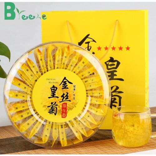 Delicious Flower Chinese Tea High Mountain Tea Golden Chrysanthemum Tea Total 180g (30 Small Package)