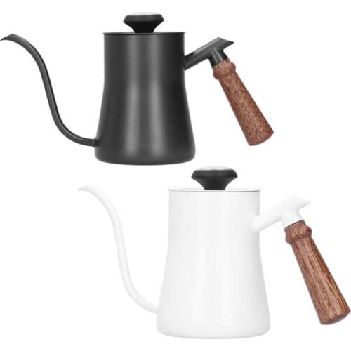 Coffee Pot 650ml Stainless Steel Long Narrow Spout Coffee Kettle with Thermometer Coffee Kettle
