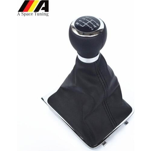 Car Styling Accessories 5/6 Speed Manual Gear Shift Knob Lever Shifter Stick Gaiter Boot Cover Case For VW Passat B6 2005-2011