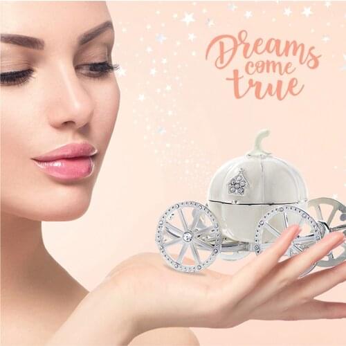 Cinderella Pumpkin Carriage Picture Frame and Trinket Box Hinged Treasure Chest Organizer keepsake Gift Box for Wedding Gifts