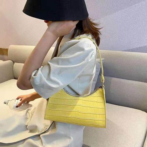 2021 Fashion Exquisite Shopping Bag Retro Casual Women Totes Shoulder Bags Female Leather Solid Color Chain Handbag for Women