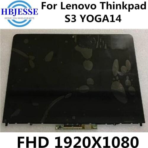 Original A+ For Lenovo S3 Yoga 14 LCD Display Touch Screen Panel Assembly 14.0" LED FHD IPS with Frame Bezel