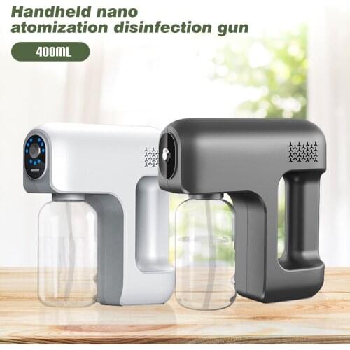 2600mAh Spray Gun Fogger Machine Portable Cordless Steam Atomizing Sprays Nano Disinfecting Sprayer Gun for Home Hotel Car