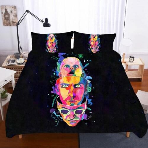 Abstract Art Oil Painting Home Textiles Bed Linen Ropa De Cama Sabanas King Bedding Set Bed Linen Coarse Calico Bed Linen Poplin