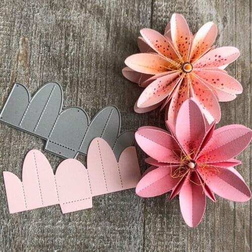 MISS VINTAGE Metal Cutting Dies 3D Flower Cut Die Scrapbooking Album Paper Card Craft Embossing Cards deco