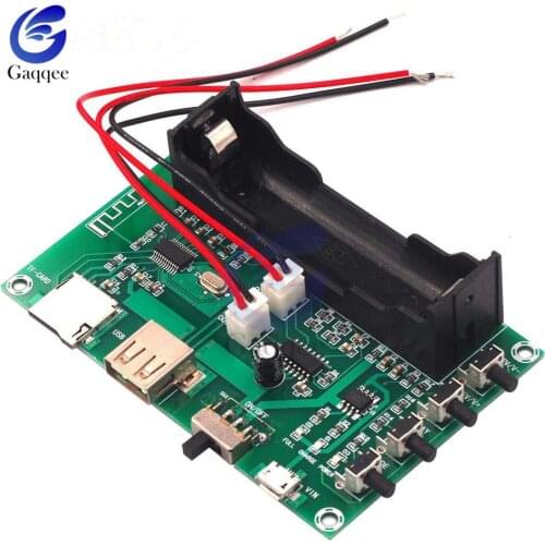 XH-A150 PAM8403 Bluetooth Amplifier audio Board 5W*2 Lithium Battery Singing Machine USB TF-Card Dual Channel Mini Speaker DIY