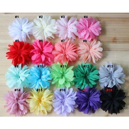 3.0" Fabric Flowers for headbands,Hair Bows kid accessories Ballerina Flowers Unfinished-120pcs