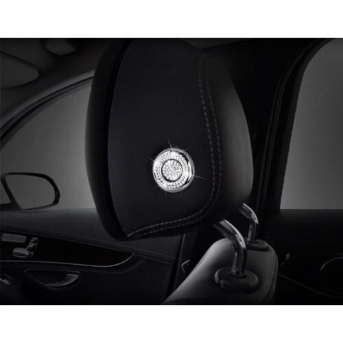 Car Seat Chair Headrest Adjust Button Switch Ring Trim Cover For Mercedes Benz E Class E300 GLC C1800L C200L C260L