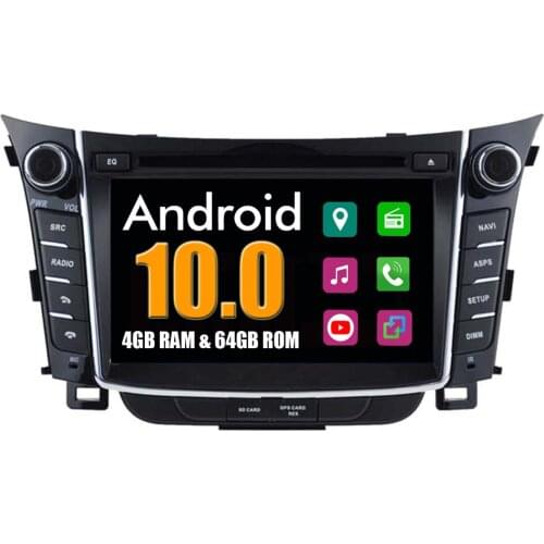 RoverOne Car Multimedia Player For Hyundai I30 2012 2013 2014 2015 2016 Android 10.0 4G+64G Radio Stereo I30 DVD GPS Navigation