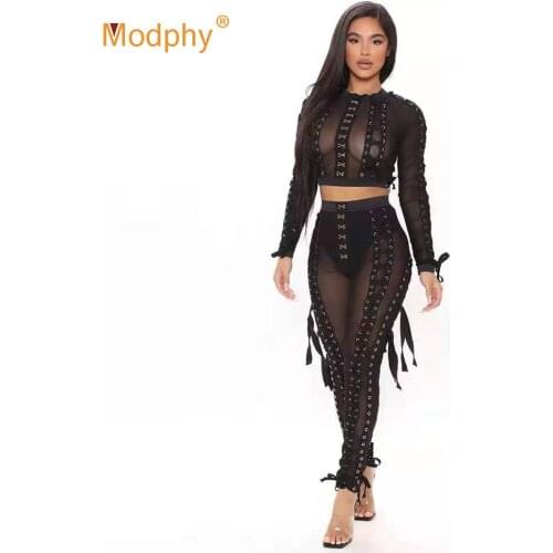 Free Shipping Fashion Sexy Women 2 piece Set Long Sleeve Top & High Waist Pencil Pants Suit Club Party Bodycon Trousers Set 2021