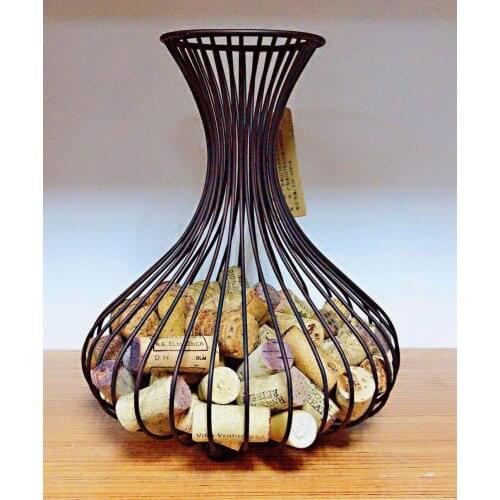Wine Cork Storage Bottle Wine Cork Holder Wine Glass Cork Holder Metal Home Wine Rack Cork Storage Wine Cork Basket Rack