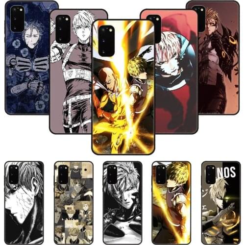 Phone Case For SamSung Galaxy S Note 10 20 7 6 9 8 Plus Edge E Ultra Lite Black Cover Bumper Art Back One Punch Man Genos