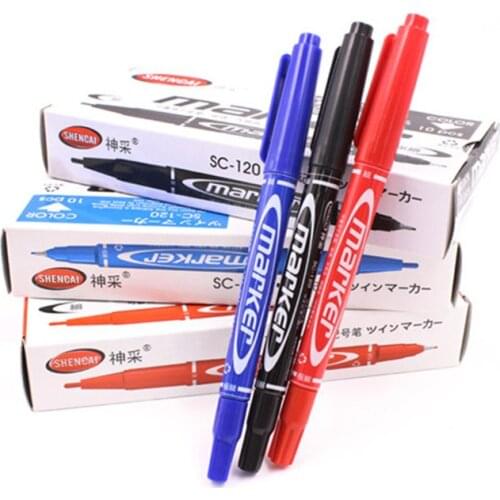 Double mark pen thickness line drawing pen writing outline coloring pen of Mark