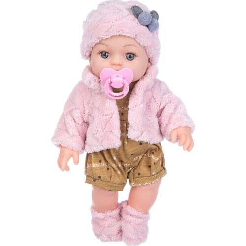12inch Unfinished Fashion Dress Up Lifelike Doll Vinyl Simulation Newborn Reborn Baby Soothing Blank Doll DIY Toy Children Gift
