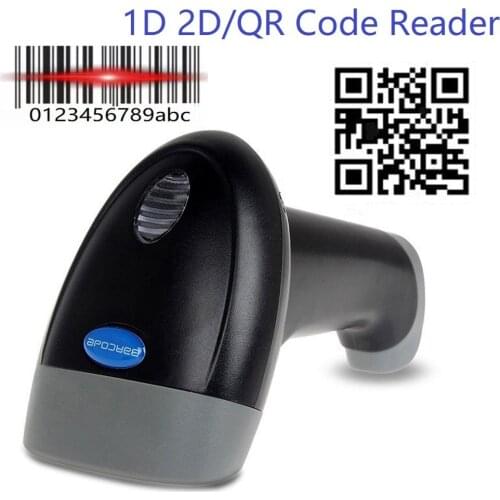 Nexan USB Handheld 1D 2D Barcode Scanner QR Bar Code Reader for iOS Android Windows