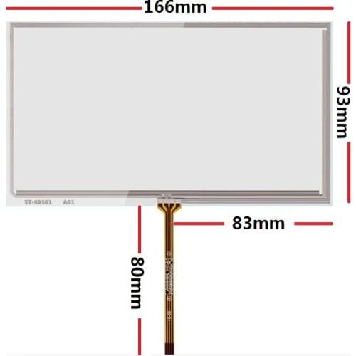 New 7-inch touch screen 166*93mm for TM070RDH01/C070VW03 V0