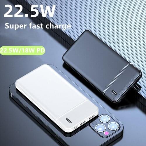 Chuangchengda The New Power Bank Super Fast Charging 20000mAh Two-Way 22.5W, 18W Mobile Powerbank For iPhone Xiaomi Mi