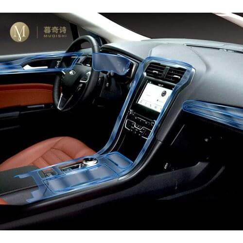 For Ford Mondeo 2019-2020 Car Interior Center console Transparent TPU Protective film Anti-scratch Repair film Accessories Refit