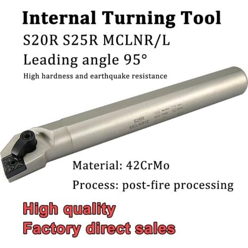 S20R S25R MCLNR MCLNL 12 White Internal Turning Tool CNC Tool Holder for CNMG120404 /08 Carbide Inserts CNC Lathe Cutter Tools