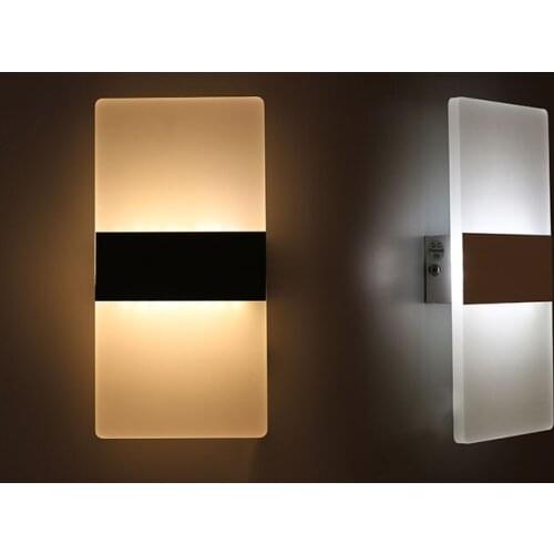 Modern Surface Mount Acrylic Indoor LED Wall Light for Home and Bedroom Wall Decoration Living Room Kitchen Balcony Aisle Lamp