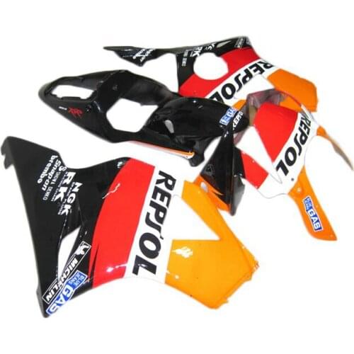 High quality Fairing kit Fit For Honda CBR954RR 02 03 Orange black fairings CBR 954rr 2002 2003 HA21