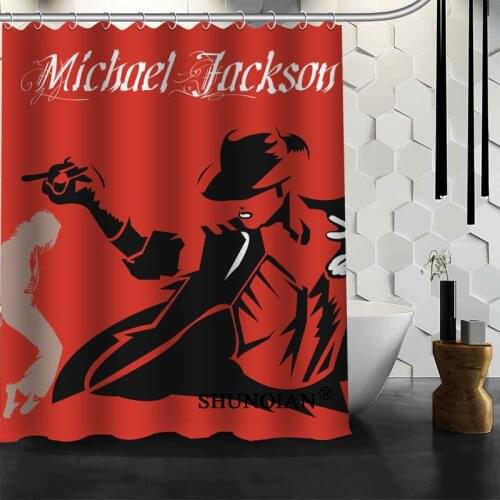 Michael Jackson Shower Curtain Customized Shower Curtain Waterproof Polyester Fabric Curtain For Bathroom