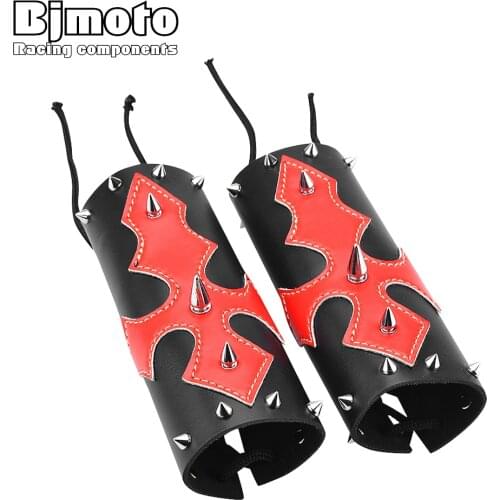 BJMOTO Motorcycle Front Fork Protector Shock Absorber Guard Wrap Cover Fork Skin Sleeve For Harley Honda Yamaha Motocross
