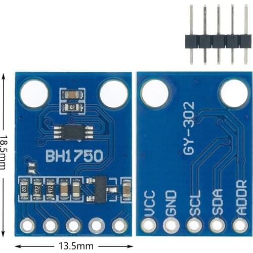 1 Piece GY-302 BH1750 BH1750FVI Chip Light Intensity Light Module 3V-5V