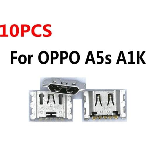 10PCS New Micro USB Plug Charging Port Connector Socket For OPPO A5s A1k Repair Part