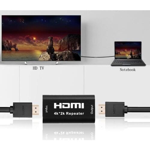 1080P 3D HDMI-compatible 4K*2K Repeater Extender Booster Adapter Over Signal HDTV Up Booster Adapter To 40M