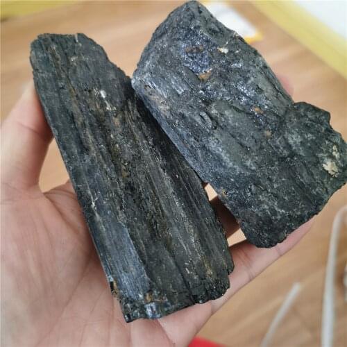 200-250g Natural black tourmaline stone specimen healing gifts