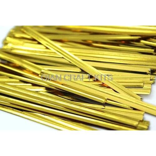 4000pcs of metallic gold or silver paper twist ties size (6mm-12mm)mixed or you pick color and length