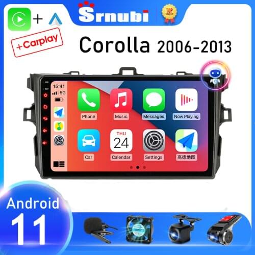 Android 10.0 Car Radio Toyota Corolla E140 E150 2006 - 2013 Multimedia Video Player Navigation GPS 2 din carplay DVD Head unit