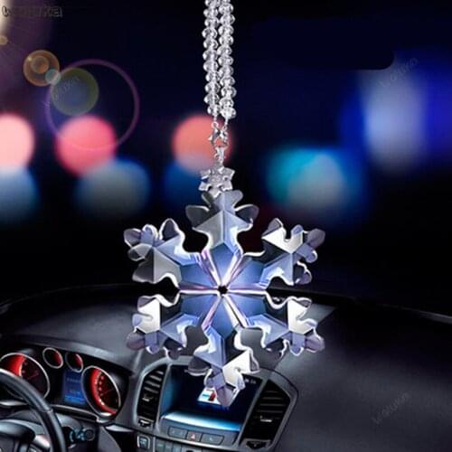 Car pendant crystal snow car interior jewelry ornaments car pendant rearview mirror car pendant CD50 Q04