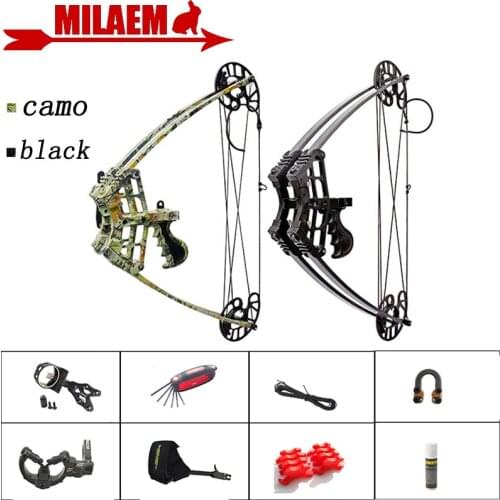 1Set 45lbs Archery Compound Bow Triangle Bow Car Hunting IBO 270FPS Left Right Hand General Purpose Hunting Shooting Accessories