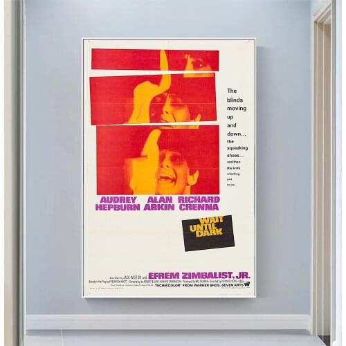 CP1148 Wait Until Dark (7) Classic Hot Movie Print Silk Fabric Poster Indoor Wall Art Decor Gift