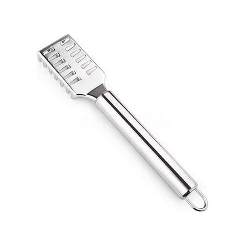 DHL 500pcs high quality Stainless steel Practical Skin Fish shaver Cleaning Tool Brush Scales scraper Peeler Remover Kitchenware