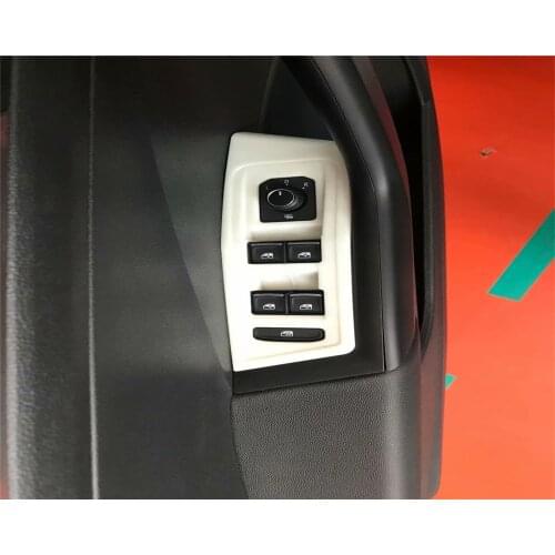 For VW Volkswagen T-ROC TROC 2017 2018 2019 ABS Matte Window Switch Armrest Cover Frame Panel Interior Door Arm Rest Trim LHD