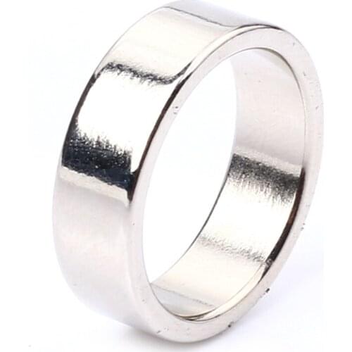 1 Pcs Hot Sale Magic Rings Silver Color PK Ring Strong Magnetic Rings Magic Tricks 18mm 19mm 20mm 21mm PK Rings