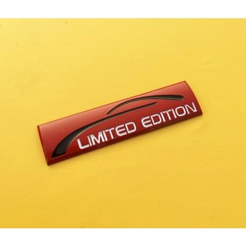 3D Red Metal Limited Edition Custom Auto Fender Emblem Trunk Sport Badge Decal Sticker Car Accessories