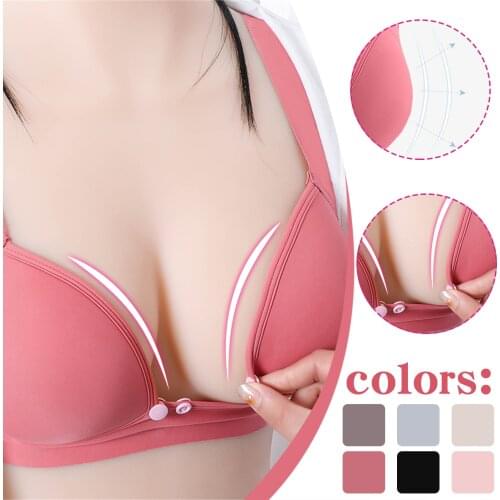 Latex Breastfeeding Bras Modal Nursing Bras Front Closure Maternity Bras For Pregnancy Underwear Pregnant Women Breast Feeding