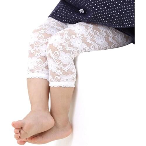 Baby Girls Leggings Summer Lace Pants Children Capris Getry Leginsy Bimba Estivi Leggins For Baby Girl Kiz Cocuk Tayt Lace Legin