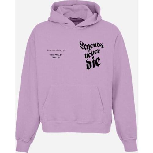 Hot sale Men/Women Pullover Sweatshirt Print Regular Polyster Fashion Casual Hooded Full Juice Wrld Legends Never Die 3D Hoodies