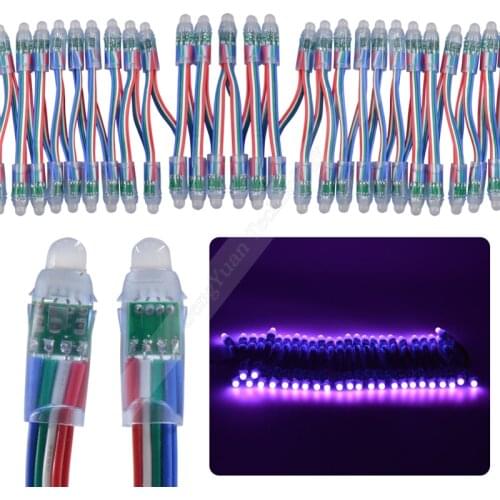 LED Lighting modules NO IC 200pcs lumineuse led pixel string cordas de luzes decorativas 12mm DC5V/12V waterproof RGB led module
